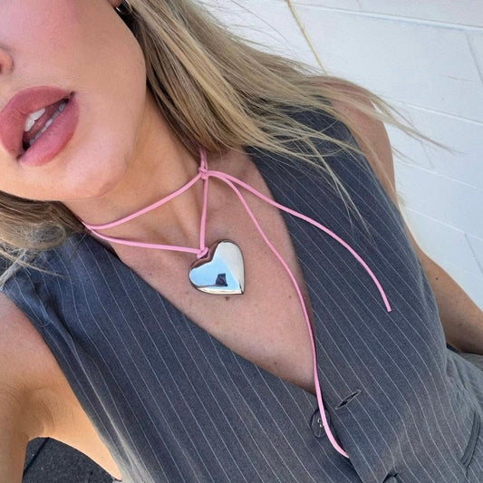 Good Energy Heart / Blush Pink Cord